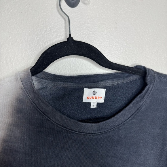 SUNDRY Terry Oversize Sweatshirt in Multicolor Tie Dye - Picture 4 of 10